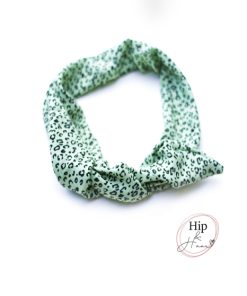 Bandeau-haarband-mint-met-print
